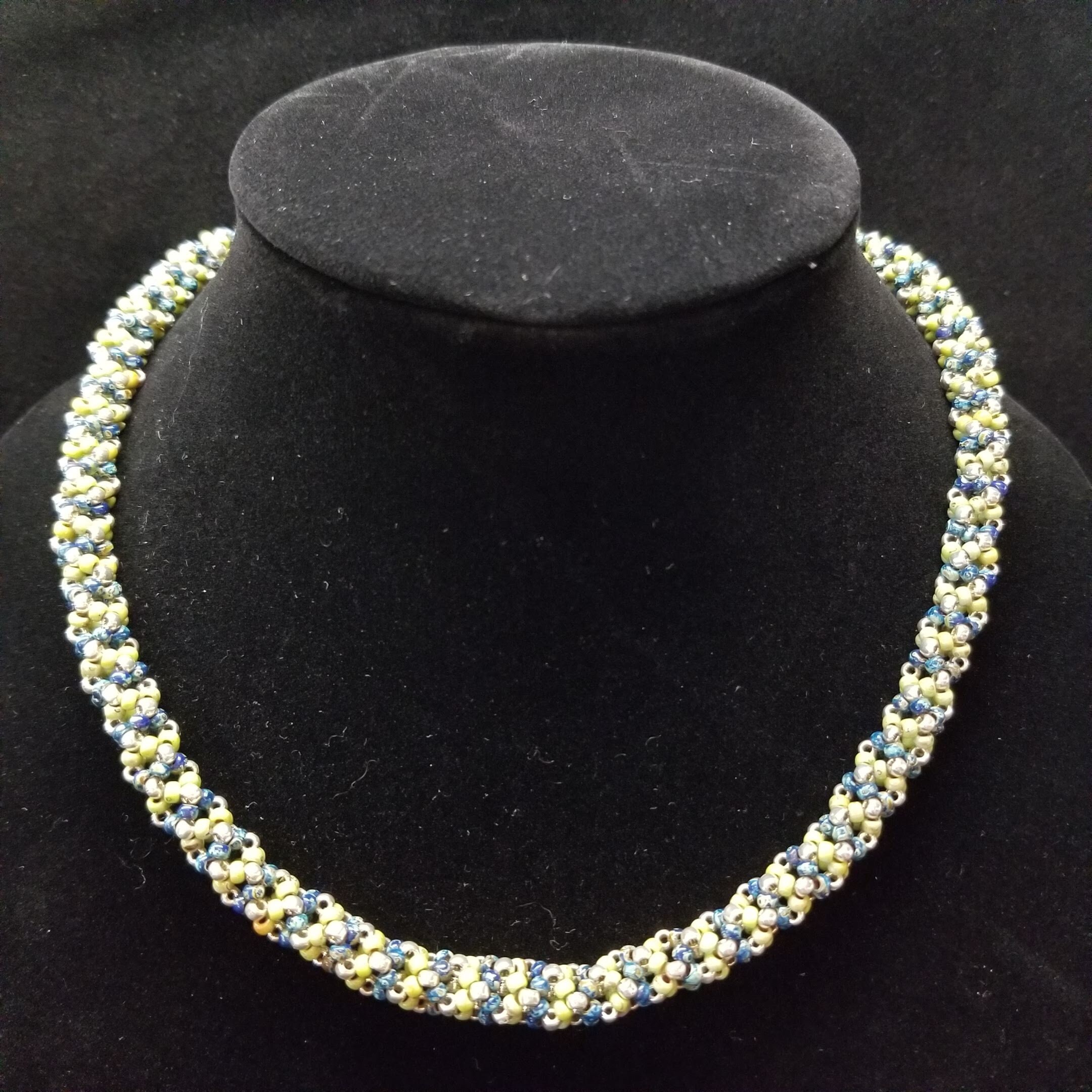 Choker Necklace / Beaded Rope Necklace / Bead Rope Necklace / Etsy.de