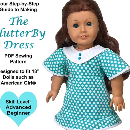 18 Inch Doll Clothes Dress PDF Sewing Pattern for 18 Etsy