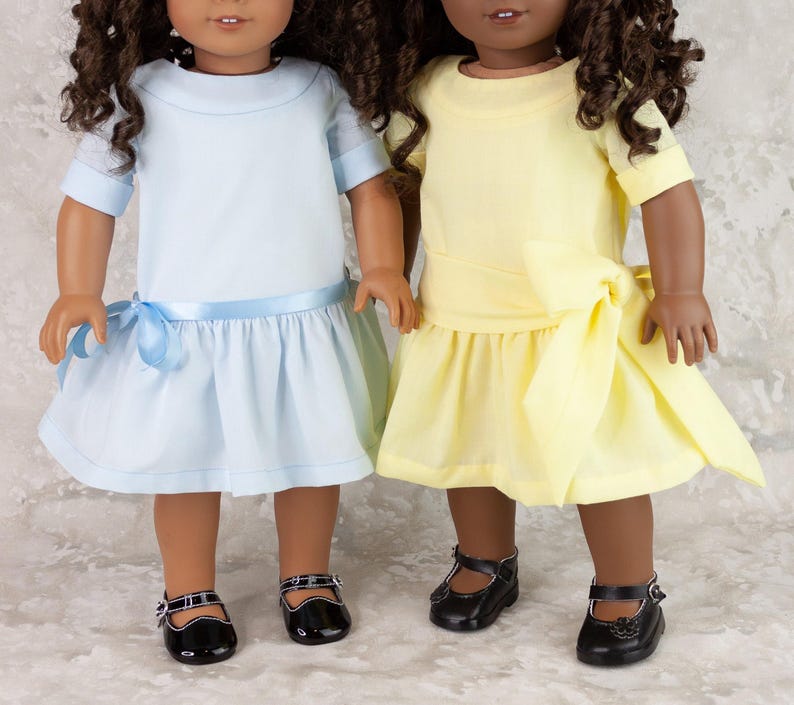 18 Zoll Puppenkleid PDF Schnittmuster ~ Flora's 1920's Dropped Waist Dress handgemacht für AG Dolls Bild 5