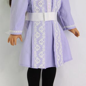 18 inch doll clothes pattern ~ Edwardian Day Dress PDF Sewing Pattern hand crafted for historical 1900’s AG Dolls image 9
