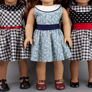 18 inch doll clothes dress pattern ~ Delphine's Bow Knot Dress PDF Sewing Pattern image 4