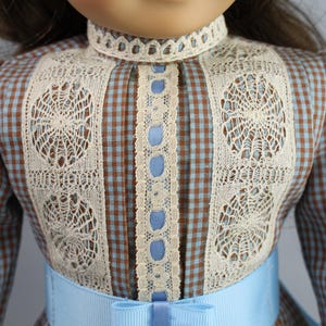 18 inch doll clothes pattern ~ Edwardian Day Dress PDF Sewing Pattern hand crafted for historical 1900’s AG Dolls image 7