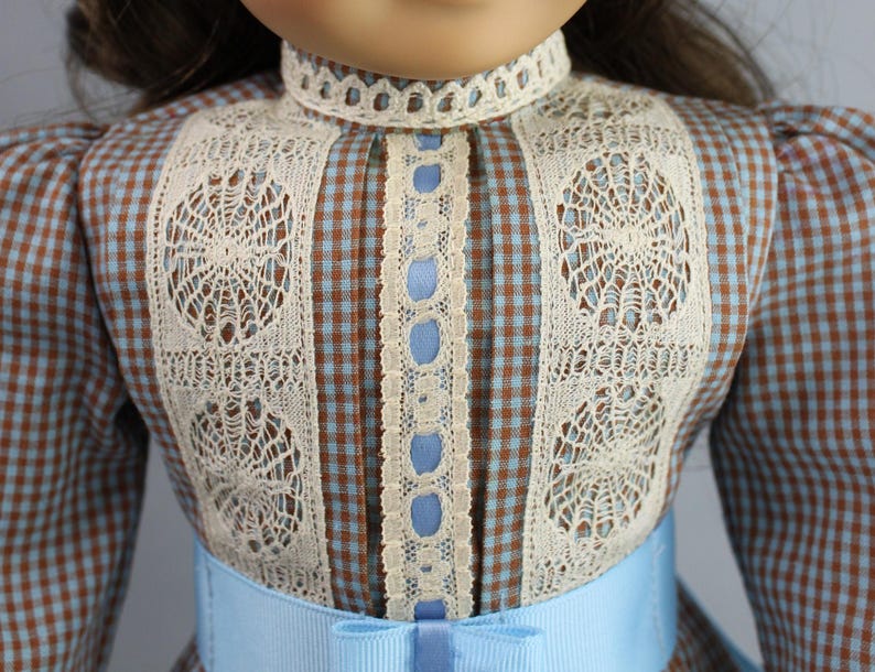 18 inch doll clothes pattern ~ Edwardian Day Dress PDF Sewing Pattern hand crafted for historical 1900’s AG Dolls image 7