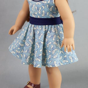 18 inch doll clothes dress pattern ~ Delphine's Bow Knot Dress PDF Sewing Pattern image 8