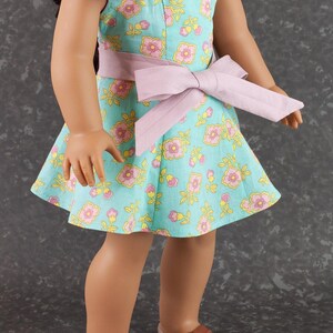 18 inch Doll Clothes Pattern ~ Opal's Ruffle Dress PDF Sewing hand made to fit historical AG Dolls image 4