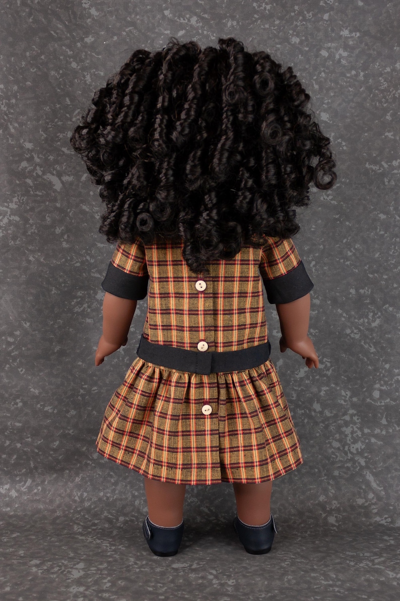 18 inch doll dress pattern ~ Vera's 1920's Dropped Waist Dress with Pleats PDF Sewing Pattern image 13