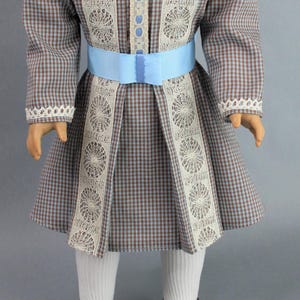 18 inch doll clothes pattern ~ Edwardian Day Dress PDF Sewing Pattern hand crafted for historical 1900’s AG Dolls image 8