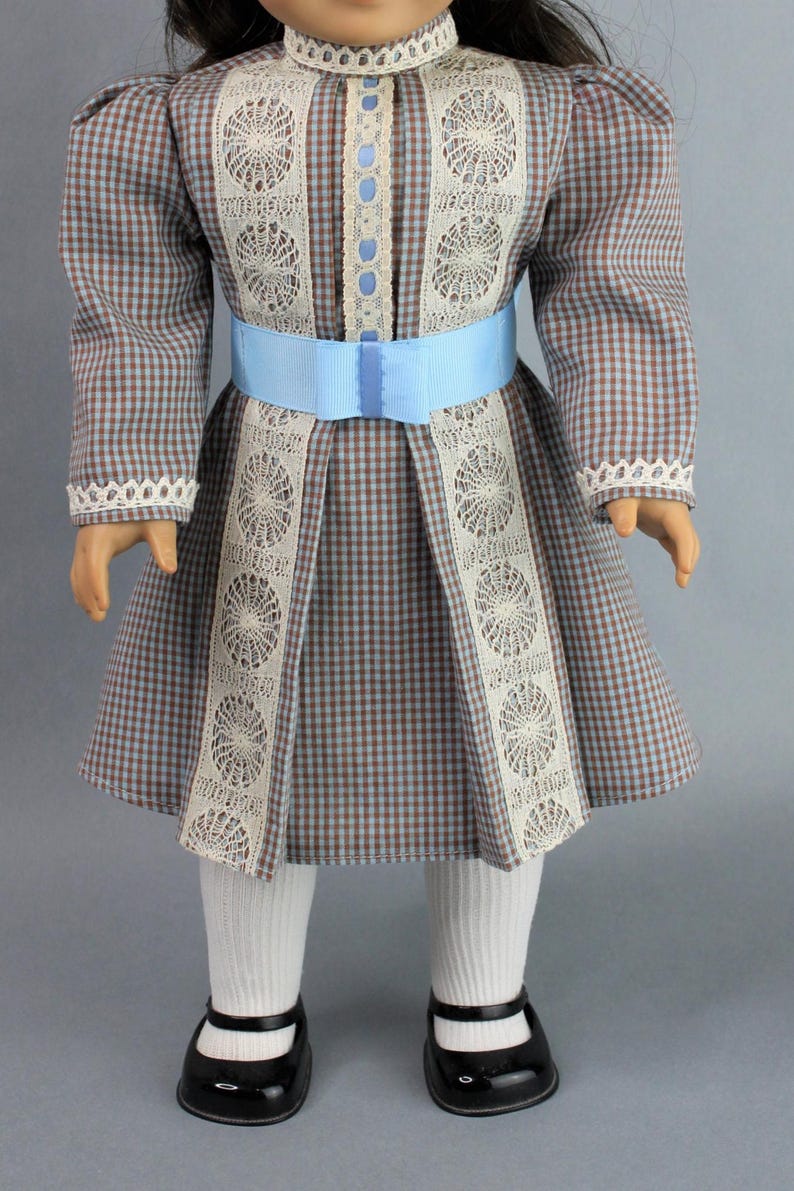 18 inch doll clothes pattern ~ Edwardian Day Dress PDF Sewing Pattern hand crafted for historical 1900’s AG Dolls image 8