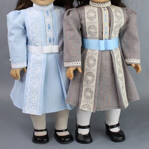 18 inch doll clothes pattern ~ Edwardian Day Dress PDF Sewing Pattern hand crafted for historical 1900’s AG Dolls image 2