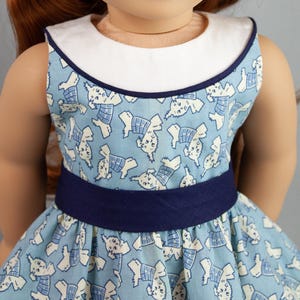 18 inch doll clothes dress pattern ~ Delphine's Bow Knot Dress PDF Sewing Pattern image 7