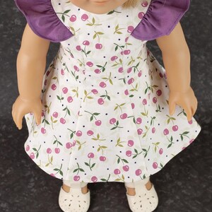18 inch Doll Clothes Pattern ~ Opal's Ruffle Dress PDF Sewing hand made to fit historical AG Dolls image 7