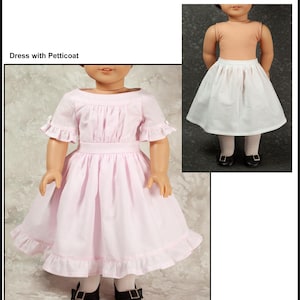 18 inch doll dress pattern ~ Adelaide's 1850s Dress PDF Sewing Pattern image 3