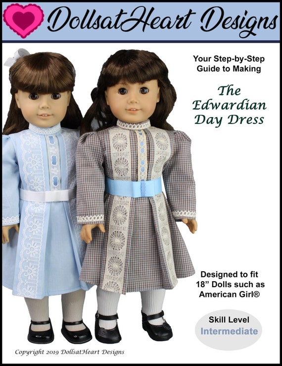 18 Inch Doll Dress Pattern the Loopy Collar Dress PDF Sewing Pattern  Crafted to Fit AG Dolls Such as American Girl® 