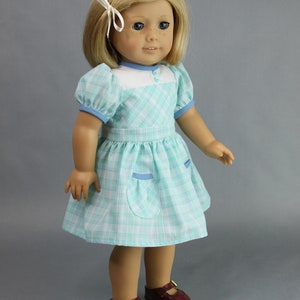 18 Inch Doll Dress Pattern 1940's Tartan Plaid School Dress PDF Sewing ...