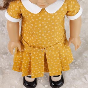 18 inch doll dress pattern ~ Vera's 1920's Dropped Waist Dress with Pleats PDF Sewing Pattern image 7