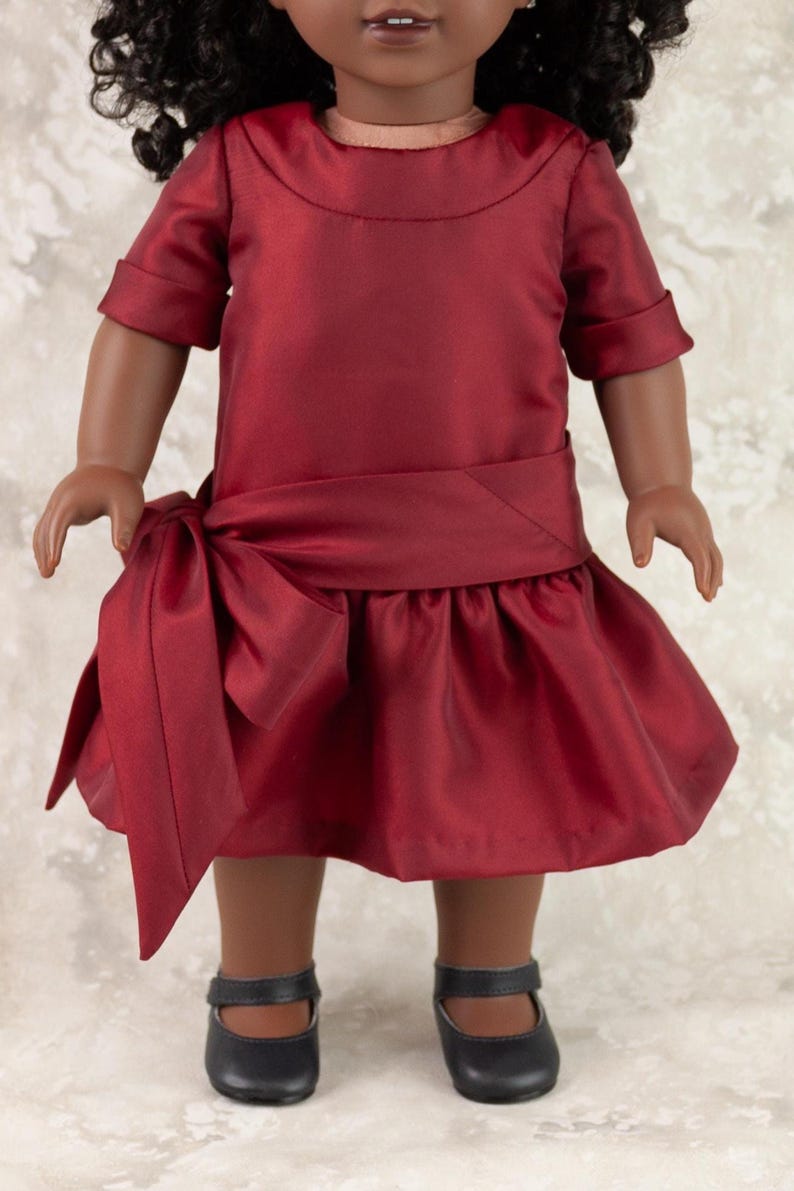 18 Zoll Puppenkleid PDF Schnittmuster ~ Flora's 1920's Dropped Waist Dress handgemacht für AG Dolls Bild 9