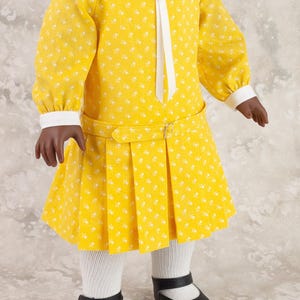 18 inch doll dress pattern ~ Vera's 1920's Dropped Waist Dress with Pleats PDF Sewing Pattern image 4