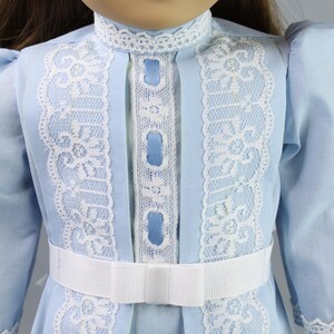18 inch doll clothes pattern ~ Edwardian Day Dress PDF Sewing Pattern hand crafted for historical 1900’s AG Dolls image 4