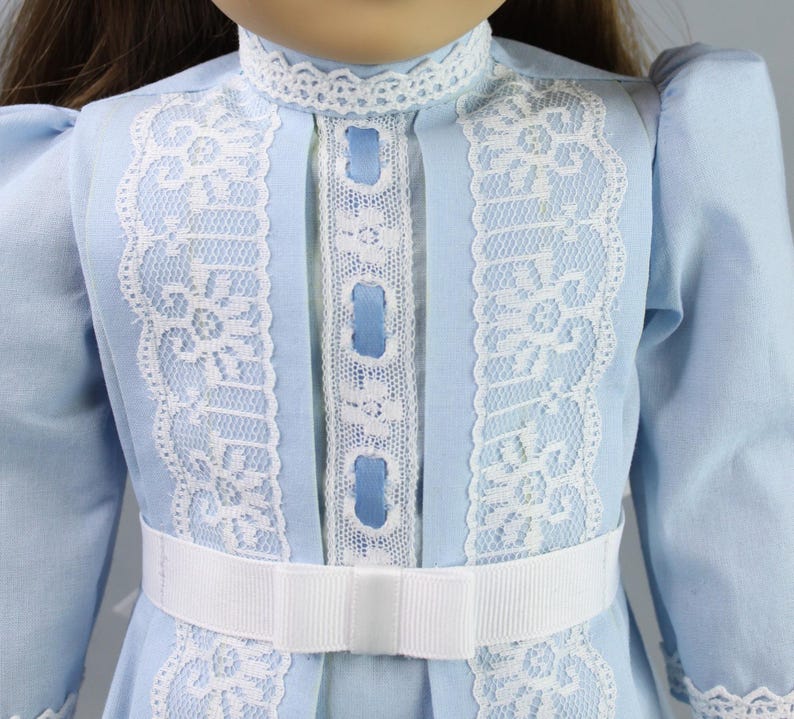 18 inch doll clothes pattern ~ Edwardian Day Dress PDF Sewing Pattern hand crafted for historical 1900’s AG Dolls image 4