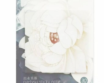 Lotus flower sticky note • card making • scrapbook • flower sticky note • decorative sticky notes • blossom sticky notes •  sticky notes