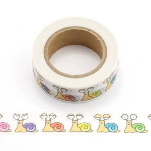 Slak Washi tape • Planner washi tape • Cadeauverpakkingstape • Knutseltape • Plannerbenodigdheden • Maskeertape • Washi tape UK • geduld
