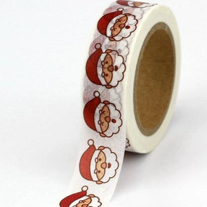 50m Christmas Craft Brown Tape, Red Festive Gift Wrap Tape