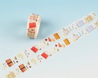 Stationery Washi • plant print • Planner washi tape • Gift wrapping tape • Crafting tape • Planner supplies • Washi tape uk • traveller