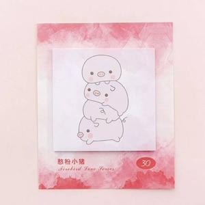 pense-bête cochon • fabrication de cartes • album de coupures • pense-bête cochon • pense-bête décoratif • pense-bête animal • pense-bête rose • oink