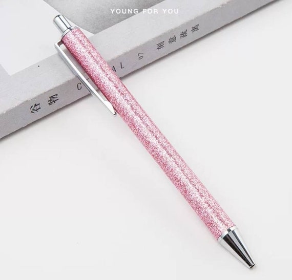 Glitter Pens, Floating Glitter Pens, Pretty Pens, Sparkly Pens, Planner  Pens, Journal Pens, Silver Sparkles 