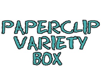 Paperclip variety gift box • selection box • paperclip • scrapbook • teacher present • animal paperclip • mystery box • lucky dip