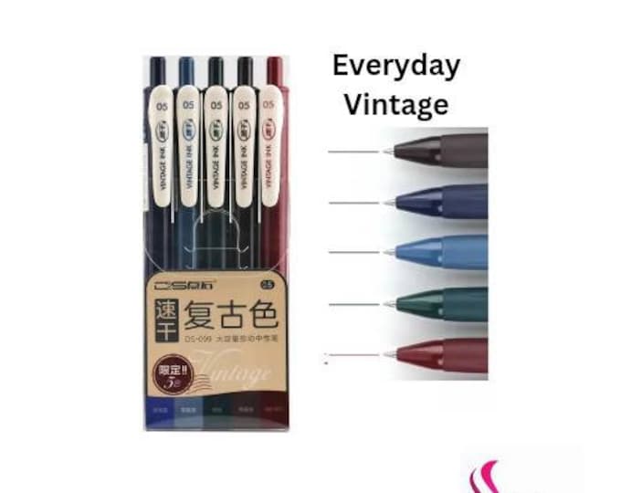 Featured listing image: Everyday Vintage Gel Pen Set