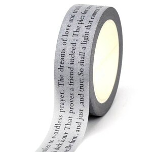 Nastro Washi in stile vintage • Nastro washi per pianificatore • creazione di cartoline • album • washi sottile • nastro decorativo • nastro con motivi • washi per macchina da scrivere