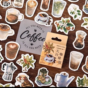 Coffee Stickers Java Journal Stickers Planner Stickers Scrapbook ...