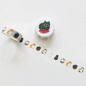 Cat Washi • kitten print • Planner washi tape • tabby cat • Crafting tape • Planner supplies • Masking tape • Washi tape uk • feline tape