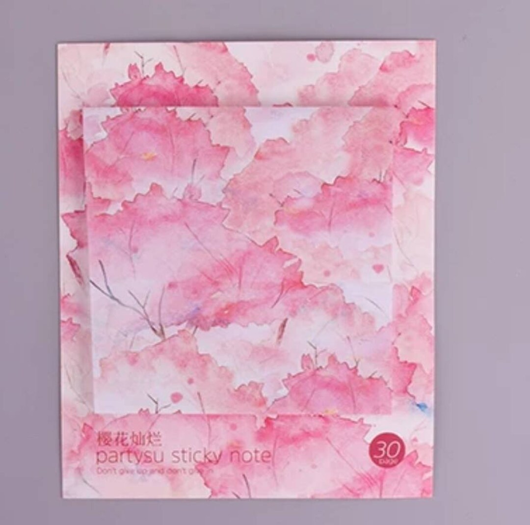 Sakura Sticky Note • Card Making • Scrapbook • Flower Sticky Note ...