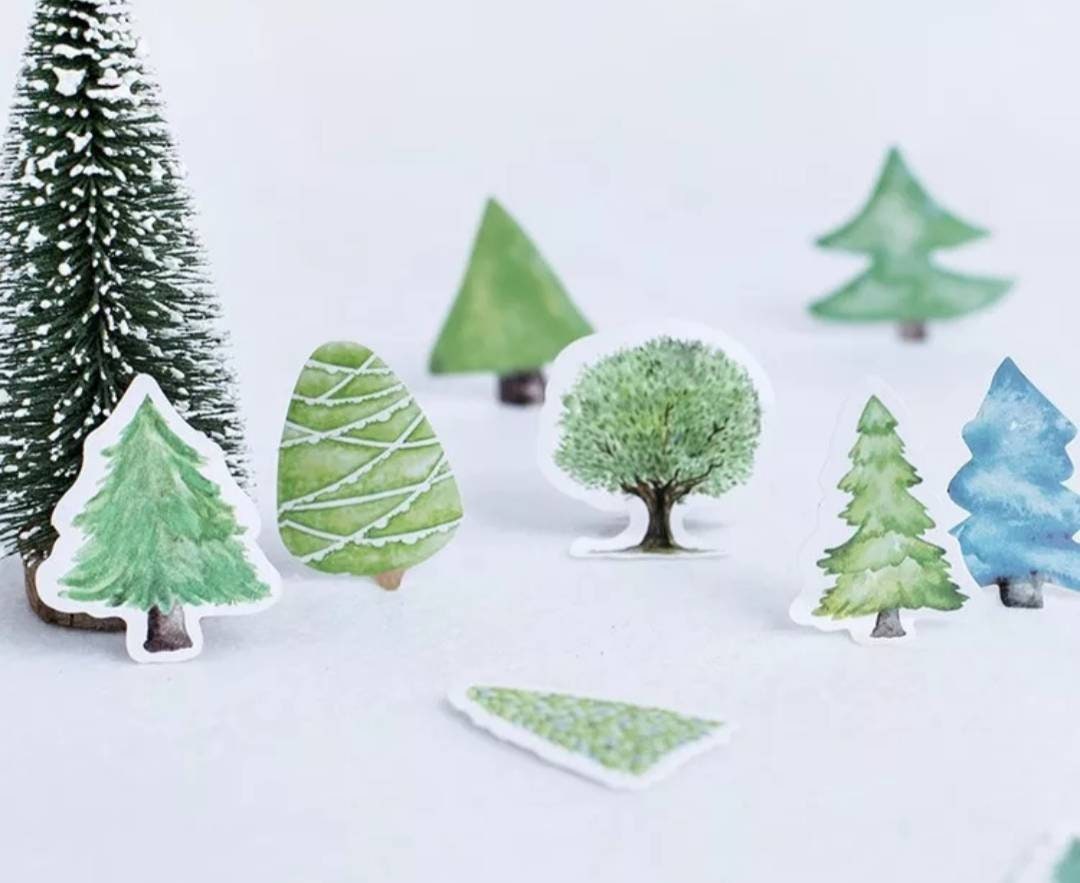 Journal Stickers • Tree Stickers • Planner Stickers • Scrapbook ...