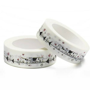 Cat Washi • kitten print • Planner washi tape • tabby cat • Crafting tape • Planner supplies • Masking tape • Washi tape uk • feline tape
