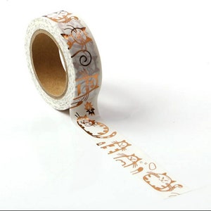 Cat Washi • kitten print • Planner washi tape • tabby cat • planner tape • Planner supplies • Masking tape • Washi tape uk • feline tape