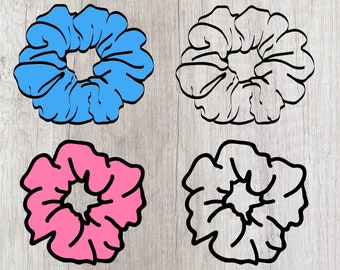 Scrunchie Svg Etsy