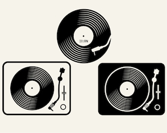 Download Vinyl Records Svg Etsy