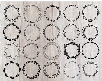 Download Laurel Wreaths Svg Etsy