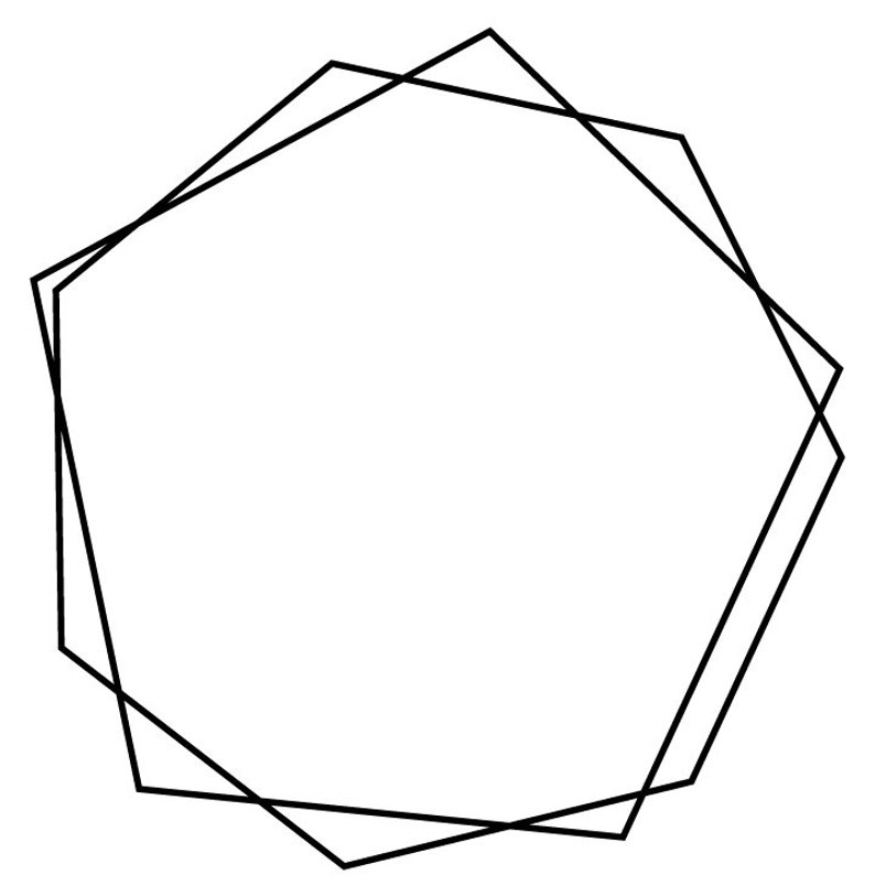 Geometric Polygonal Frame svg Geometric Frames svg Polygonal Etsy