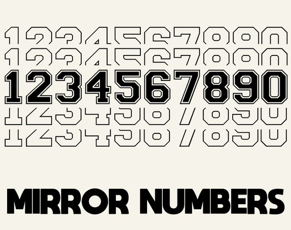 commercial use mirror alphabet svg instant download mirror font svg printable vector clip art college font mirror numbers svg prints art collectibles wearefunnel com
