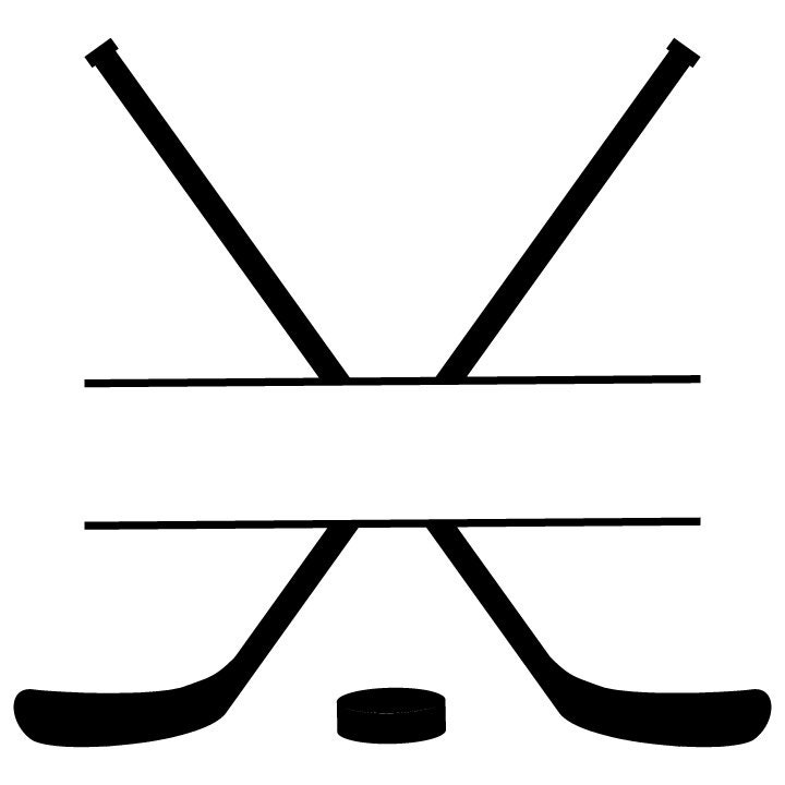 Ice hockey monogram svg ice Hockey Split Monogram svg Hockey | Etsy