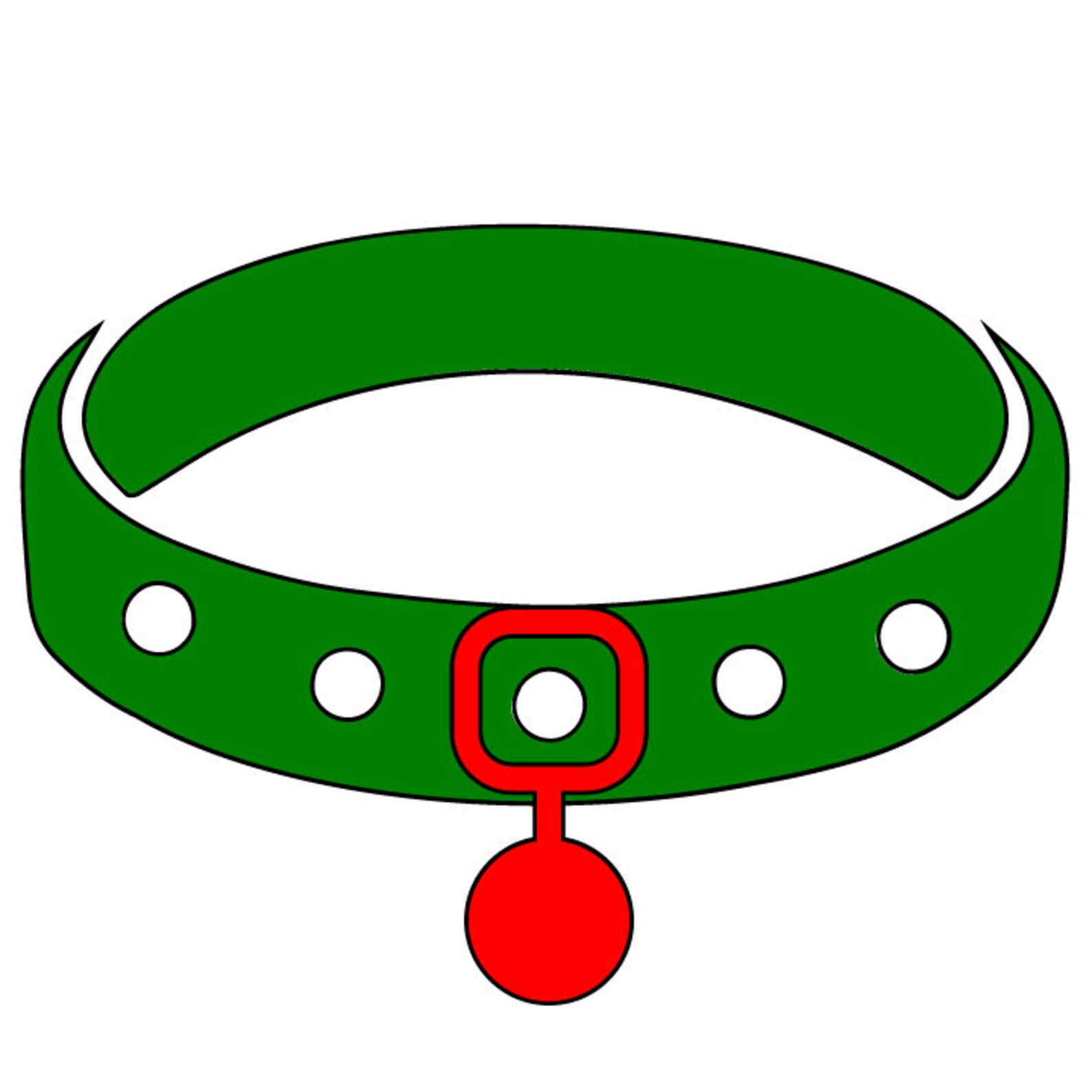 Outlined Dog Collar svg Outlined Collar svg Outlined Collar Etsy