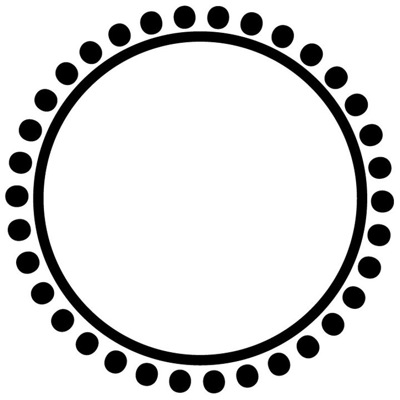 Download Polka dot monogram svg Circle frames svg Frames svg polka dot | Etsy