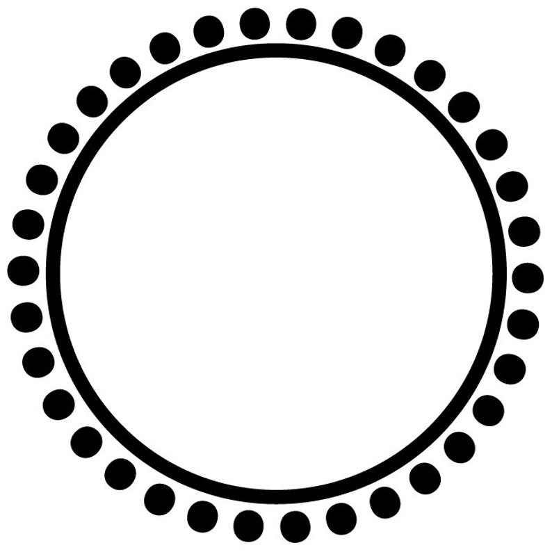 Download Polka dot monogram svg Circle frames svg Frames svg polka ...