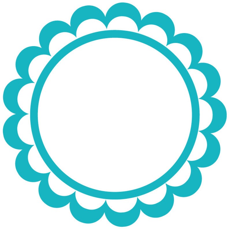Download Scalloped svg Round Scalloped Monogram svg Circle ...