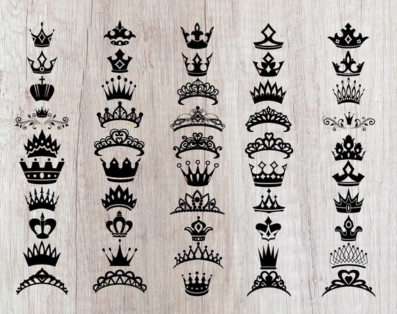Download Crown Svg Crowns Svg Princess Crown Svg Tiara Svg Queen Svg Etsy