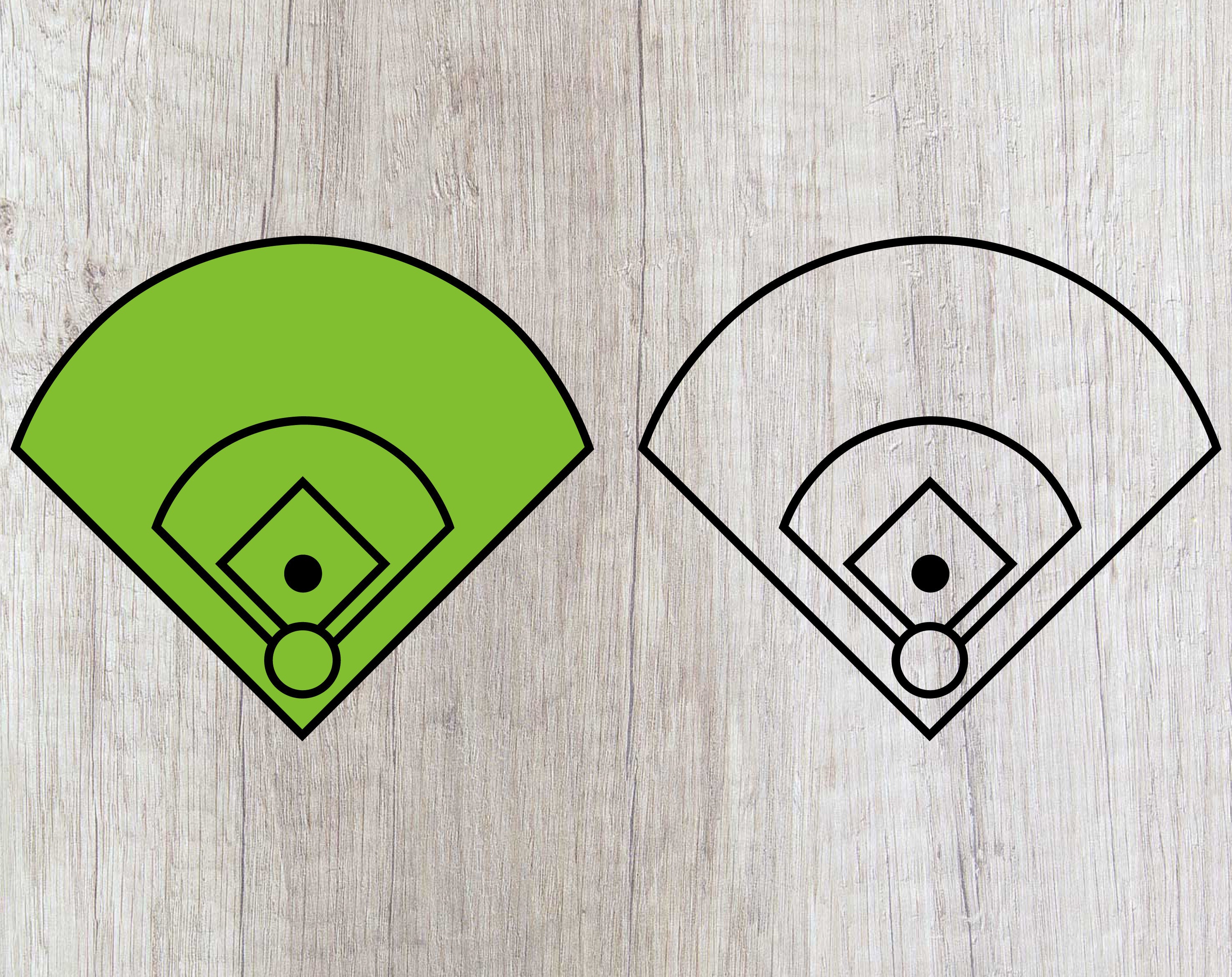 Free Free Baseball Field Outline Svg 228 SVG PNG EPS DXF File